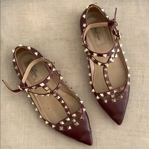 Valentino rock stud flats